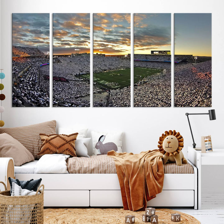 Inside Beaver Stadium Wall Art Canvas Print