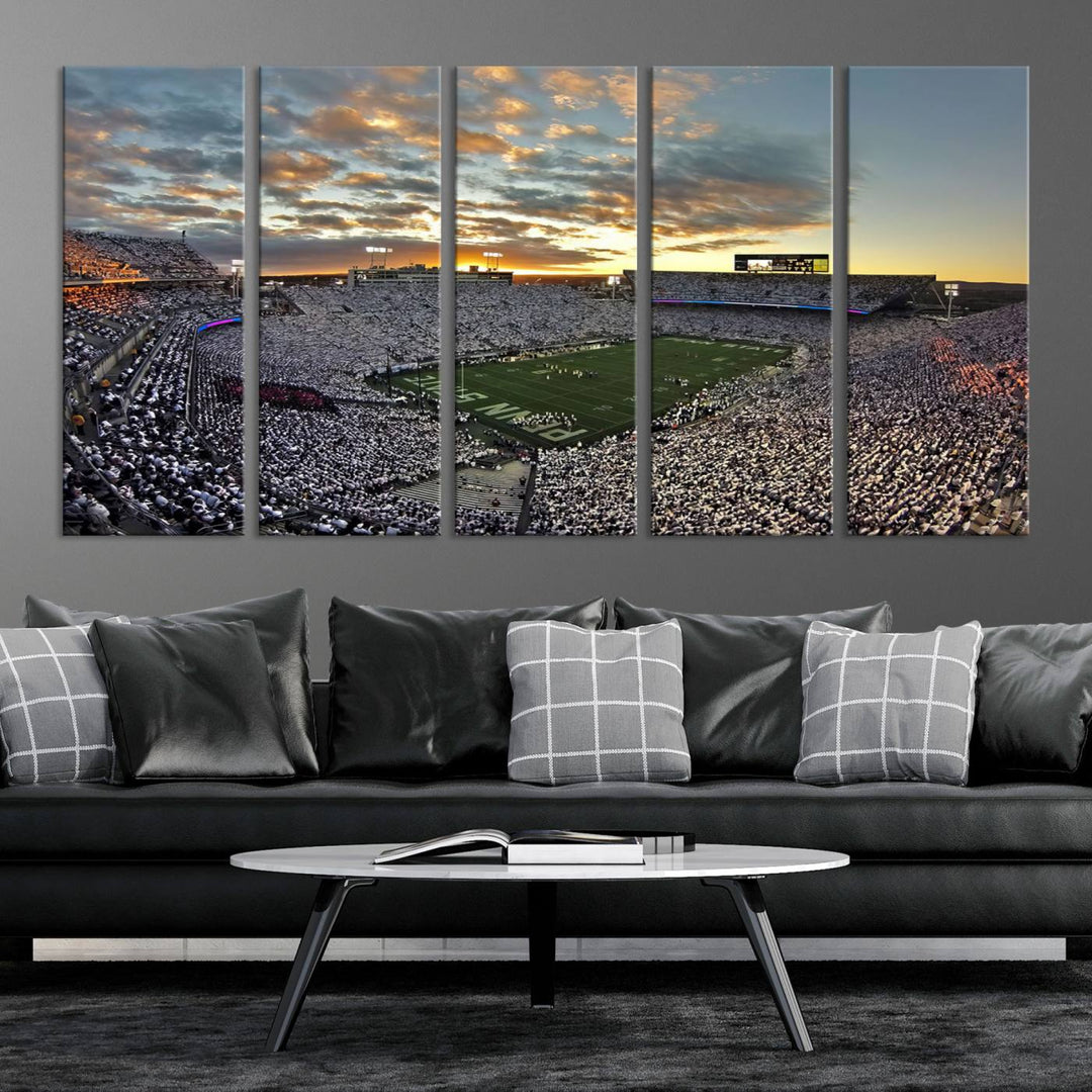 Inside Beaver Stadium Wall Art Canvas Print