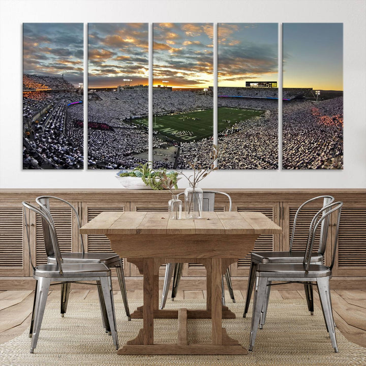 Inside Beaver Stadium Wall Art Canvas Print