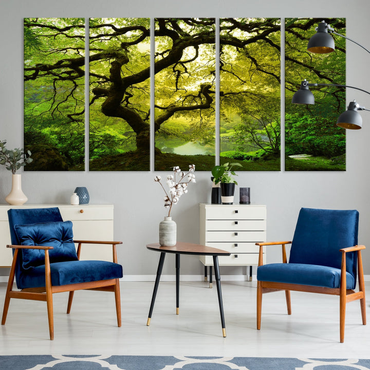 Japanese Maple Tree Large Wall Art Canvas Print Modern Wall Decor