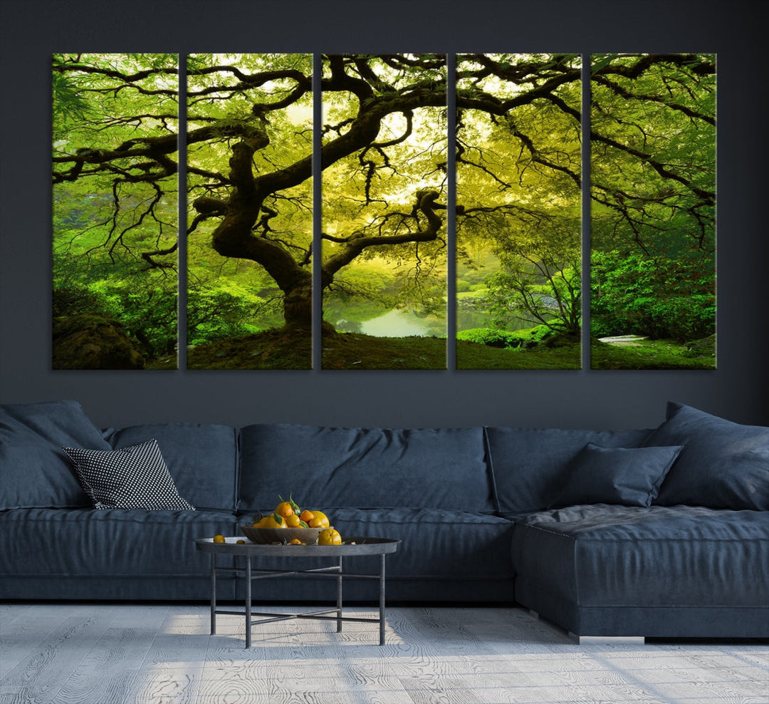 Japanese Maple Tree Large Wall Art Canvas Print Modern Wall Decor