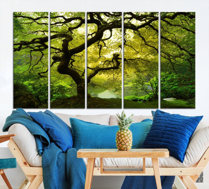 Japanese Maple Tree Large Wall Art Canvas Print Modern Wall Decor