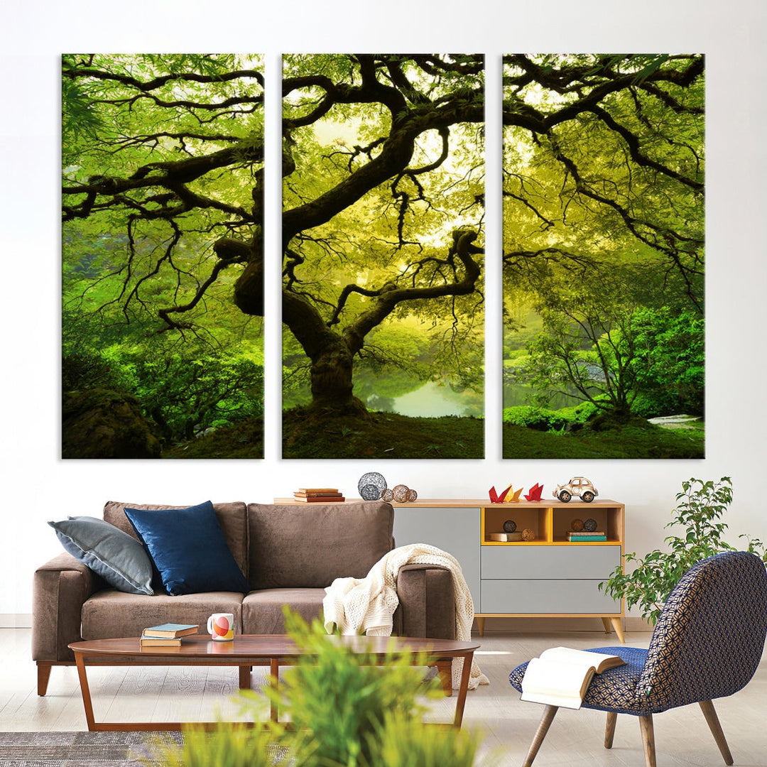 Japanese Maple Tree Large Wall Art Canvas Print Modern Wall Decor