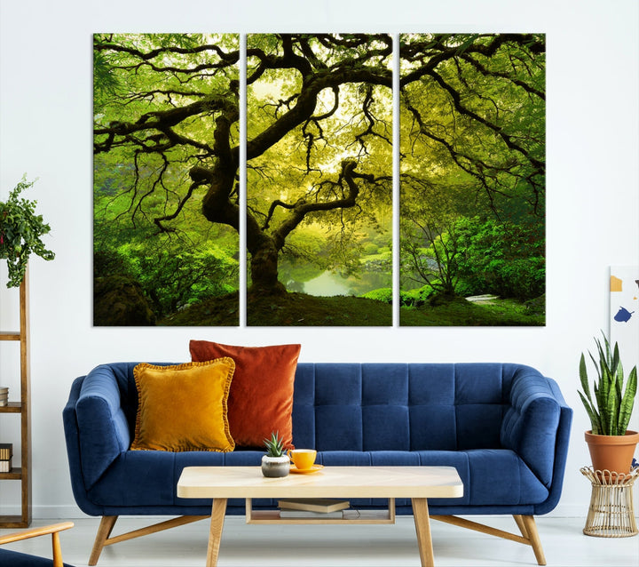 Japanese Maple Tree Large Wall Art Canvas Print Modern Wall Decor