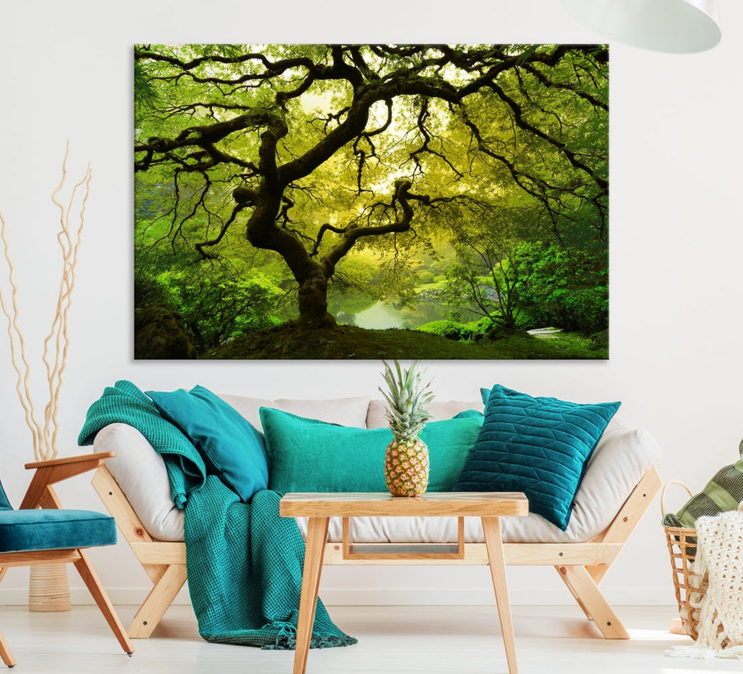 Japanese Maple Tree Large Wall Art Canvas Print Modern Wall Decor