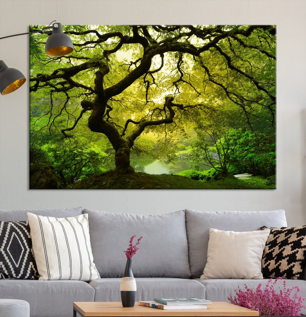 Japanese Maple Tree Large Wall Art Canvas Print Modern Wall Decor