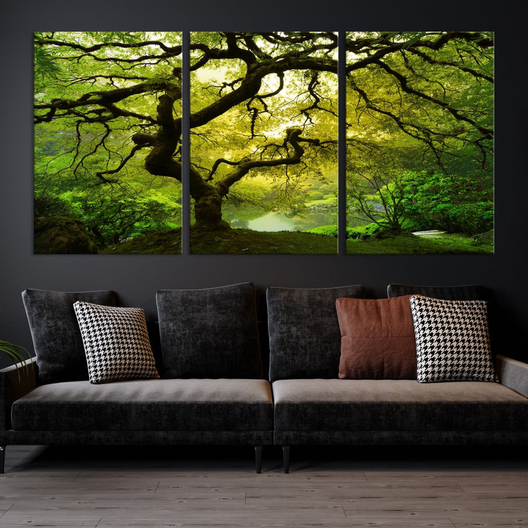 Japanese Maple Tree Large Wall Art Canvas Print Modern Wall Decor