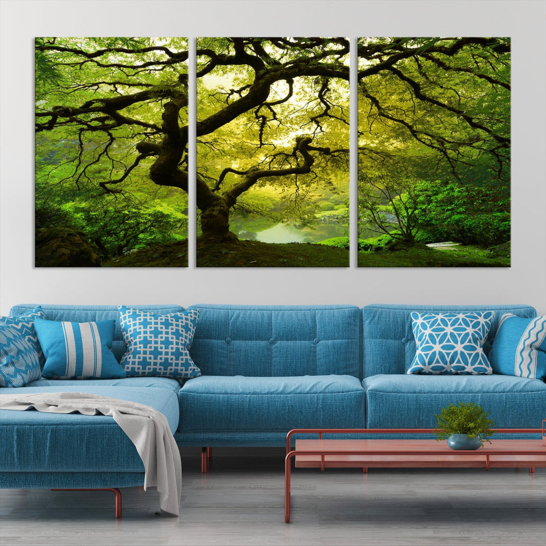 Japanese Maple Tree Large Wall Art Canvas Print Modern Wall Decor