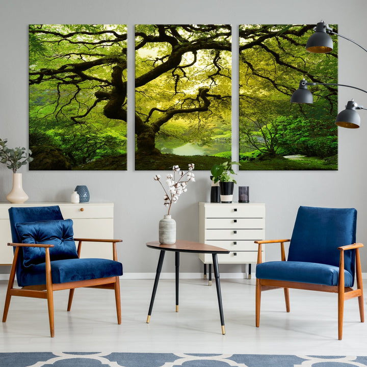 Japanese Maple Tree Large Wall Art Canvas Print Modern Wall Decor