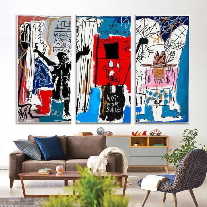 Jean-Michel Basquiat Wall ArtCanvas Print