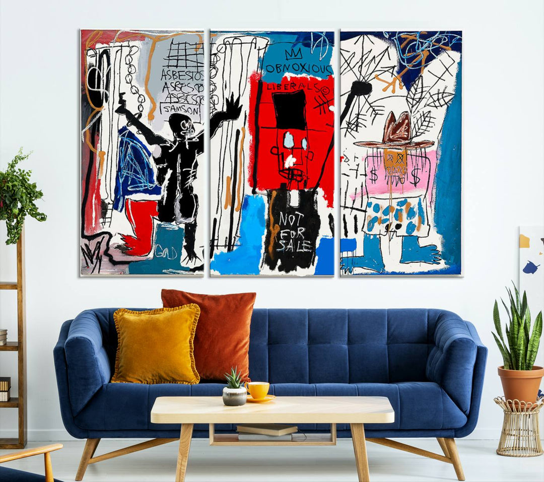 Jean-Michel Basquiat Wall ArtCanvas Print