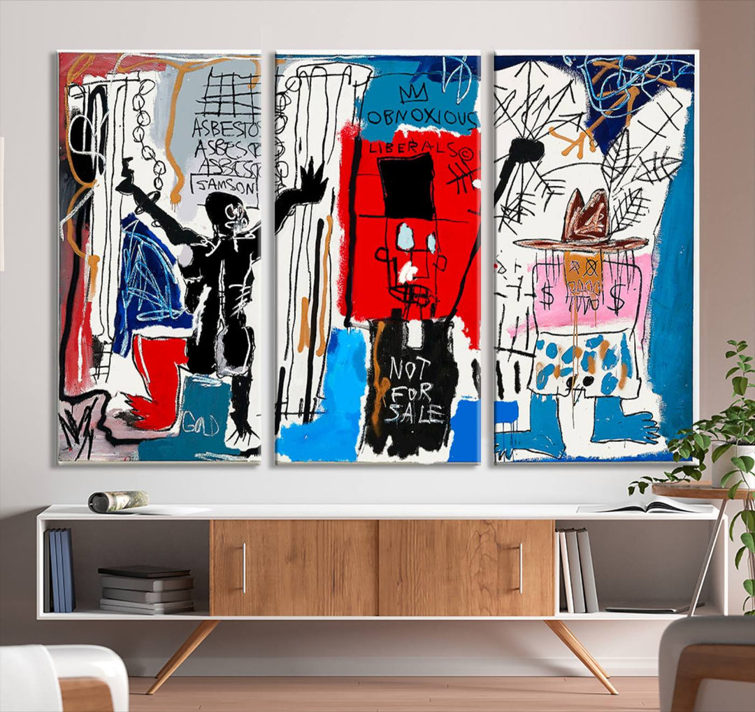 Jean-Michel Basquiat Wall ArtCanvas Print