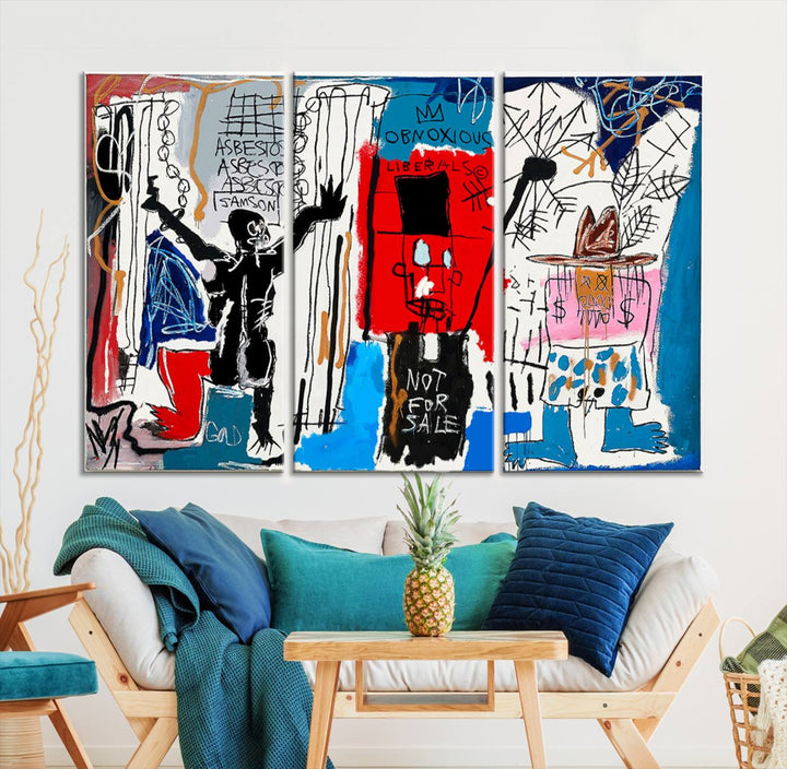 Jean-Michel Basquiat Wall ArtCanvas Print