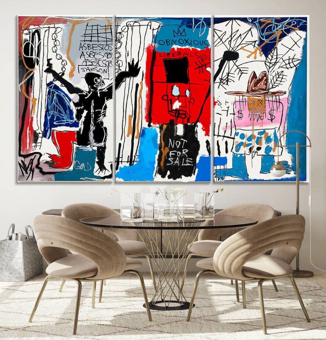 Jean-Michel Basquiat Wall ArtCanvas Print