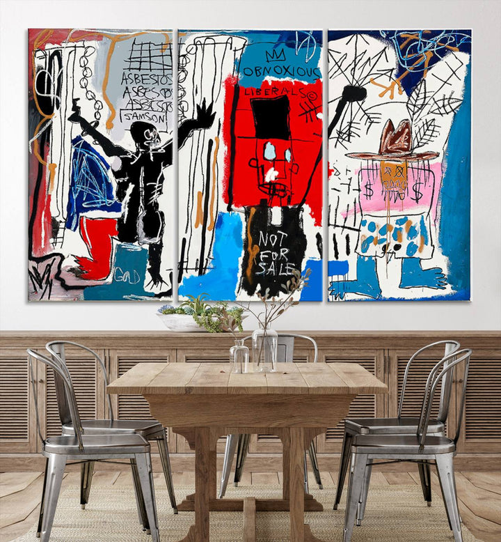 Jean-Michel Basquiat Wall ArtCanvas Print