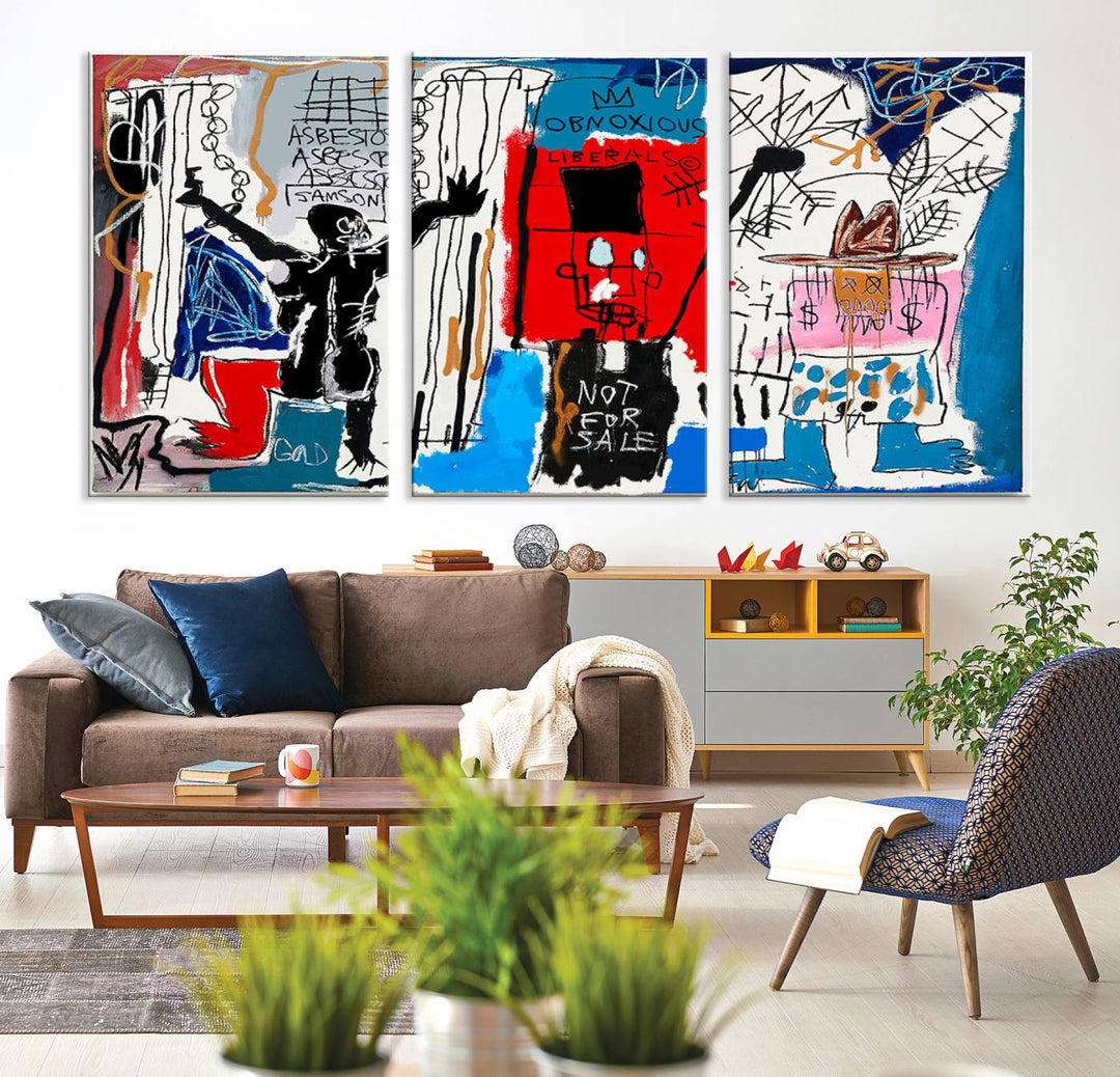 Jean-Michel Basquiat Wall ArtCanvas Print