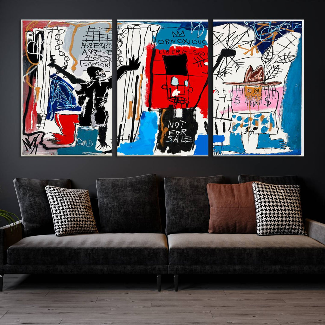 Jean-Michel Basquiat Wall ArtCanvas Print