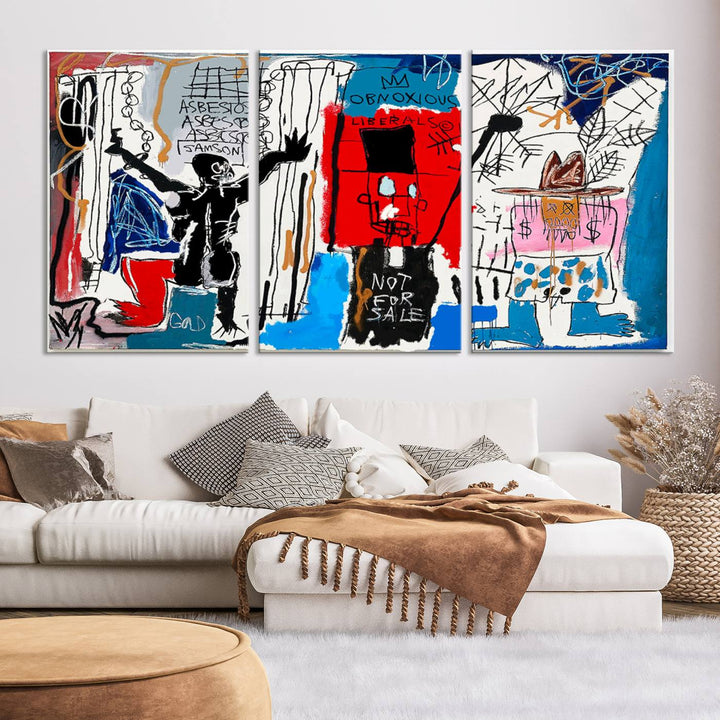 Jean-Michel Basquiat Wall ArtCanvas Print