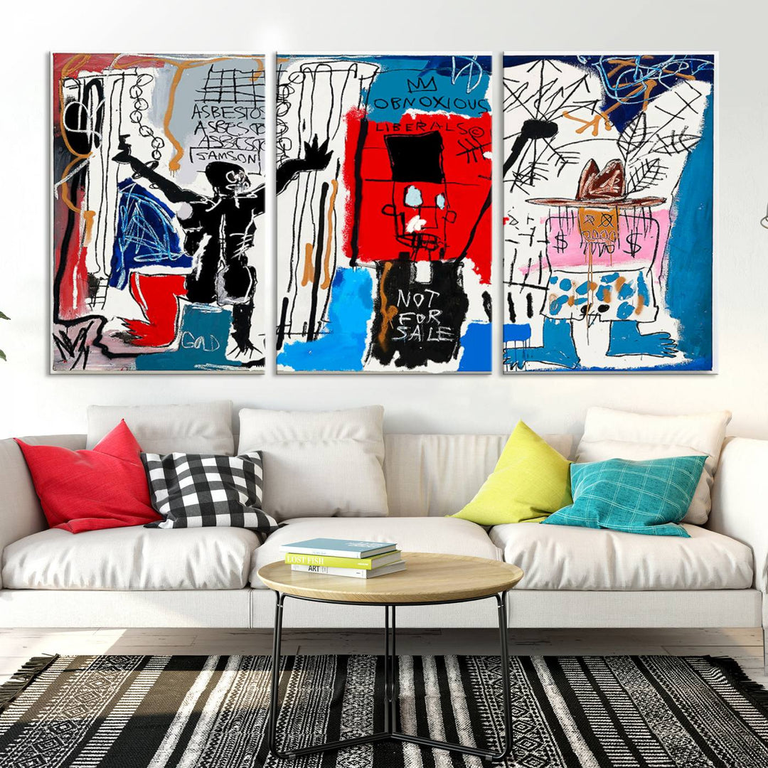 Jean-Michel Basquiat Wall ArtCanvas Print