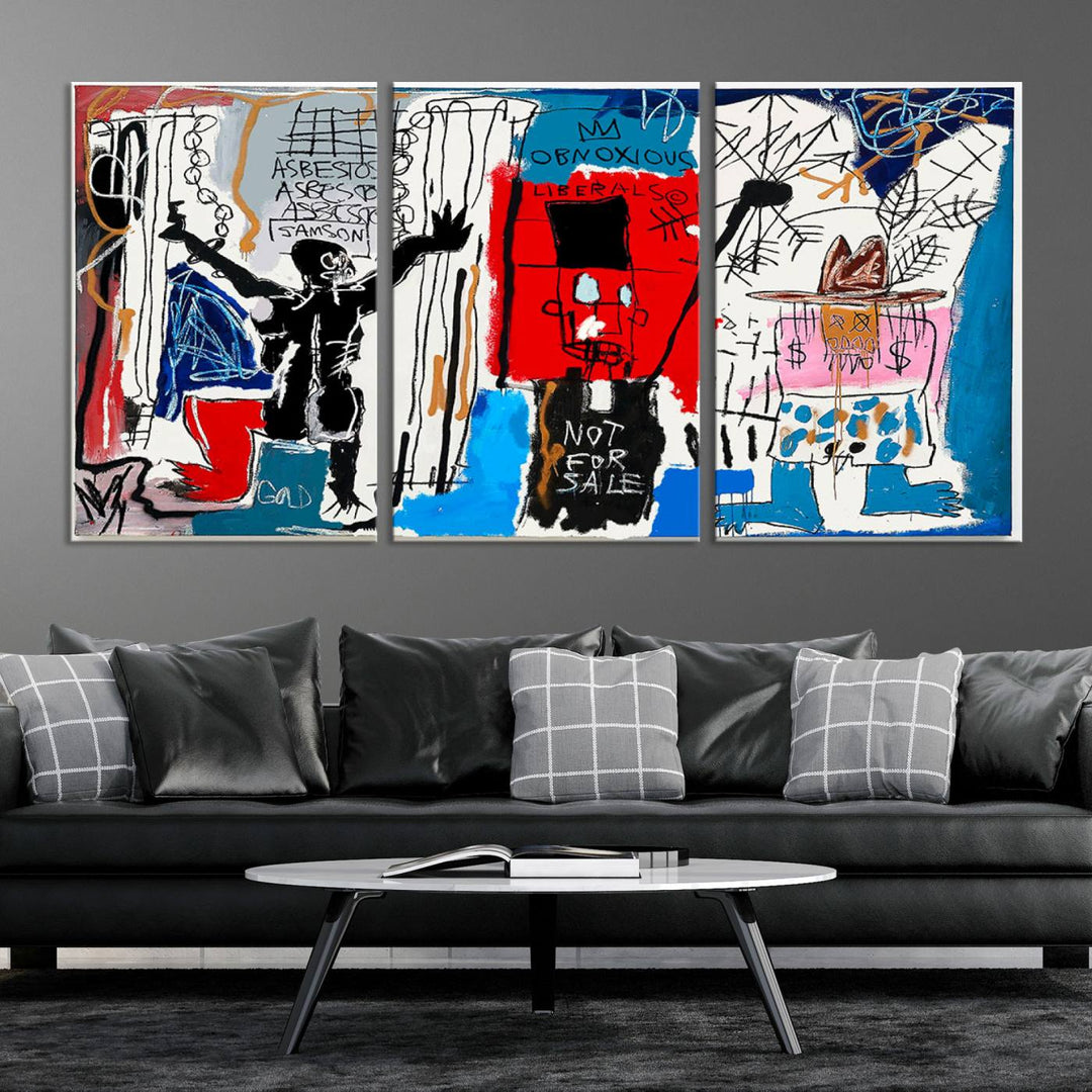 Jean-Michel Basquiat Wall ArtCanvas Print