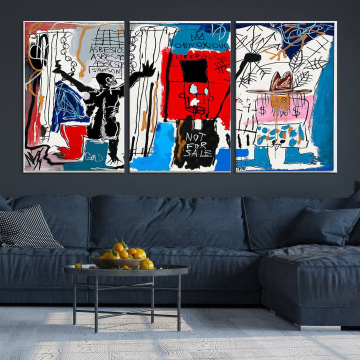 Jean-Michel Basquiat Wall ArtCanvas Print