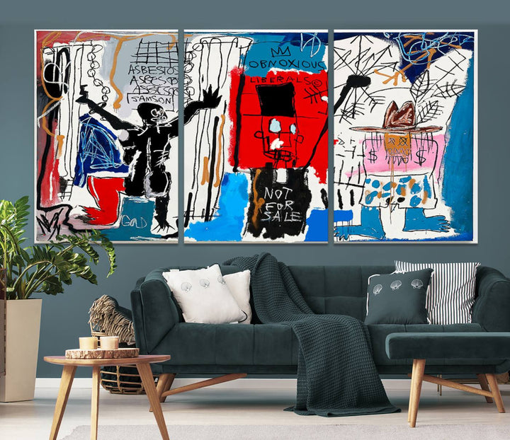 Jean-Michel Basquiat Wall ArtCanvas Print