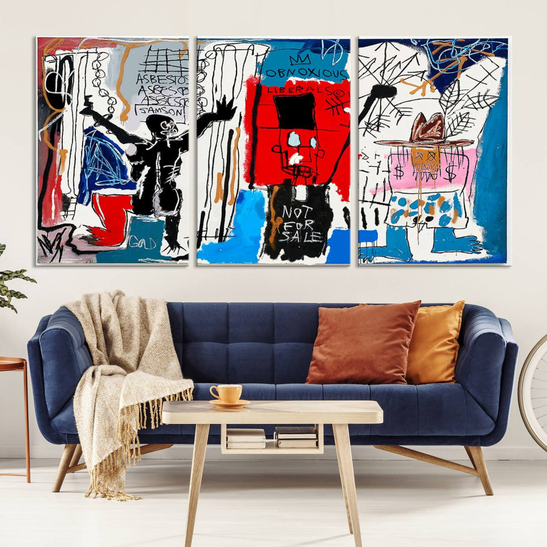 Jean-Michel Basquiat Wall ArtCanvas Print