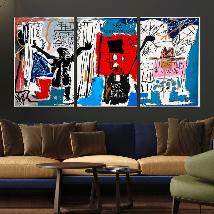 Jean-Michel Basquiat Wall ArtCanvas Print