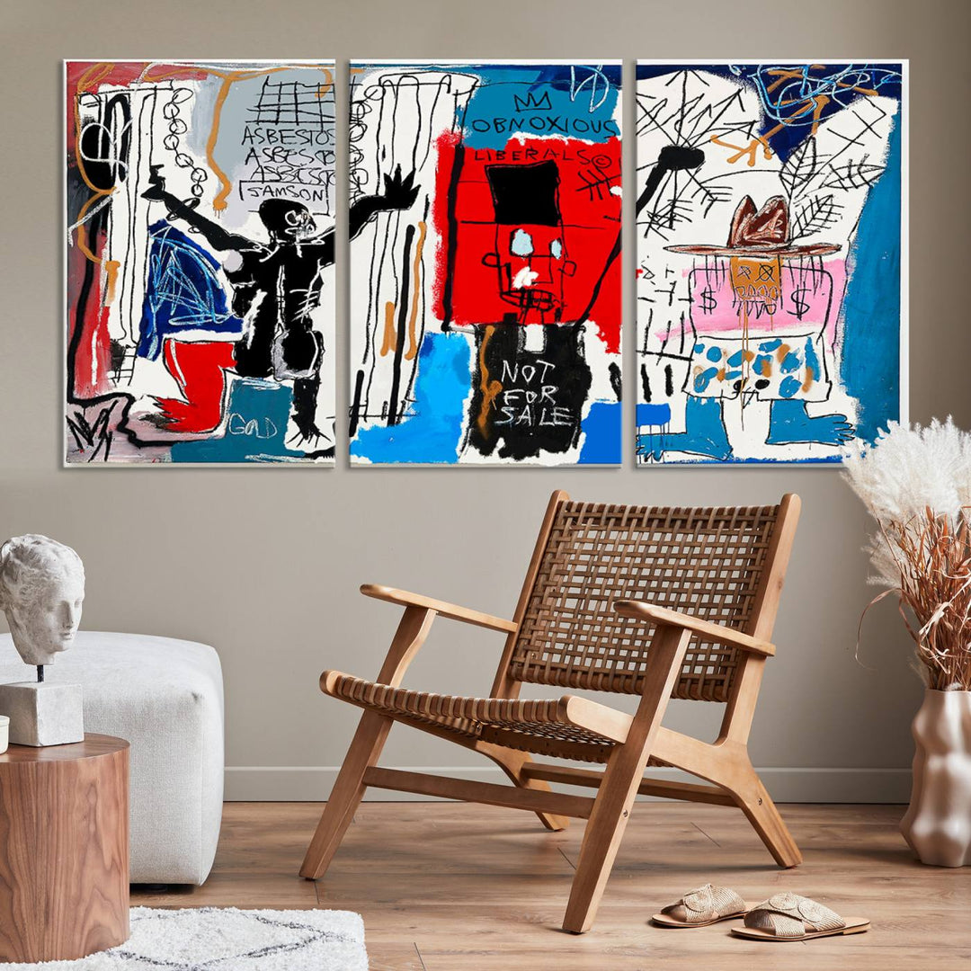 Jean-Michel Basquiat Wall ArtCanvas Print