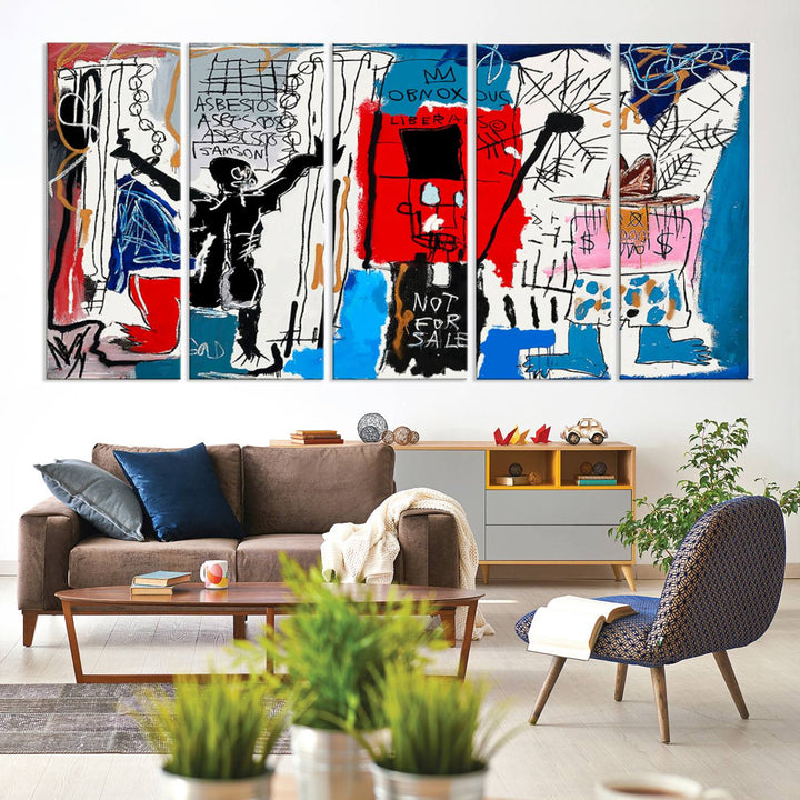 Jean-Michel Basquiat Wall ArtCanvas Print