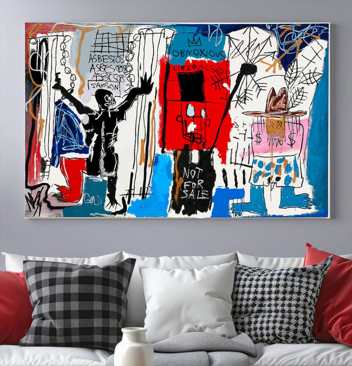 Jean-Michel Basquiat Wall ArtCanvas Print