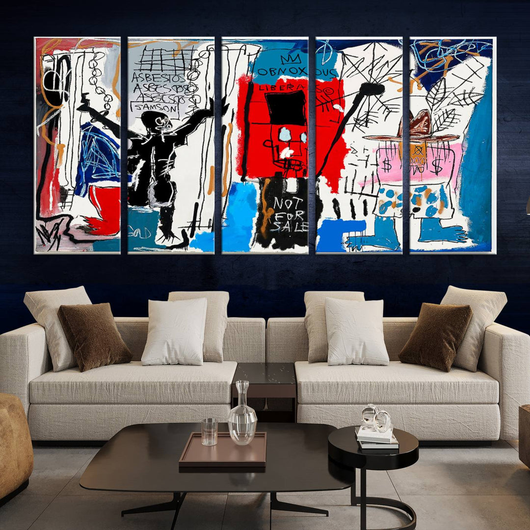 Jean-Michel Basquiat Wall ArtCanvas Print