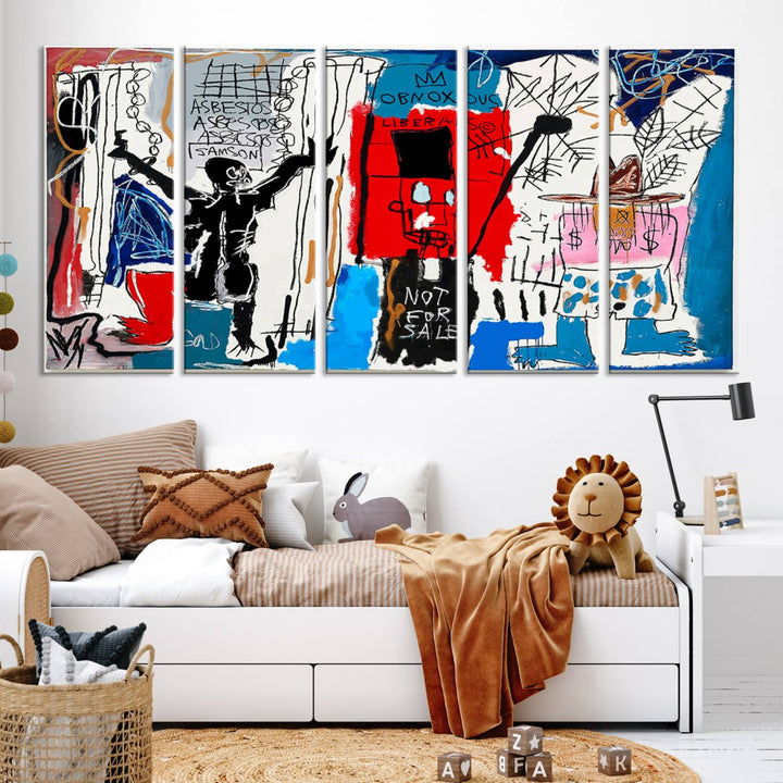 Jean-Michel Basquiat Wall ArtCanvas Print