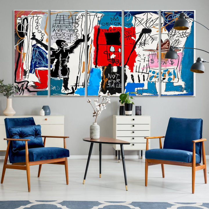 Jean-Michel Basquiat Wall ArtCanvas Print