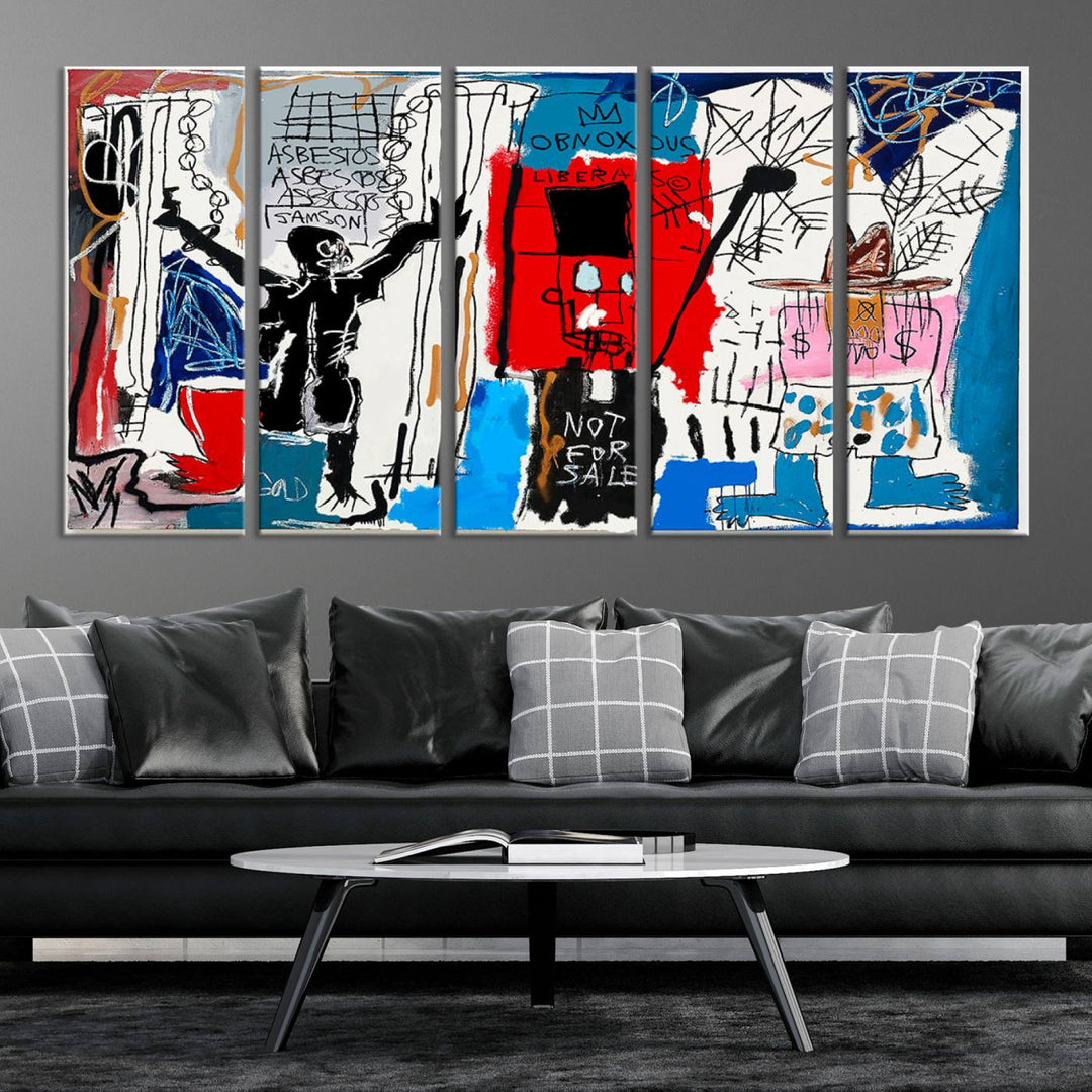 Jean-Michel Basquiat Wall ArtCanvas Print