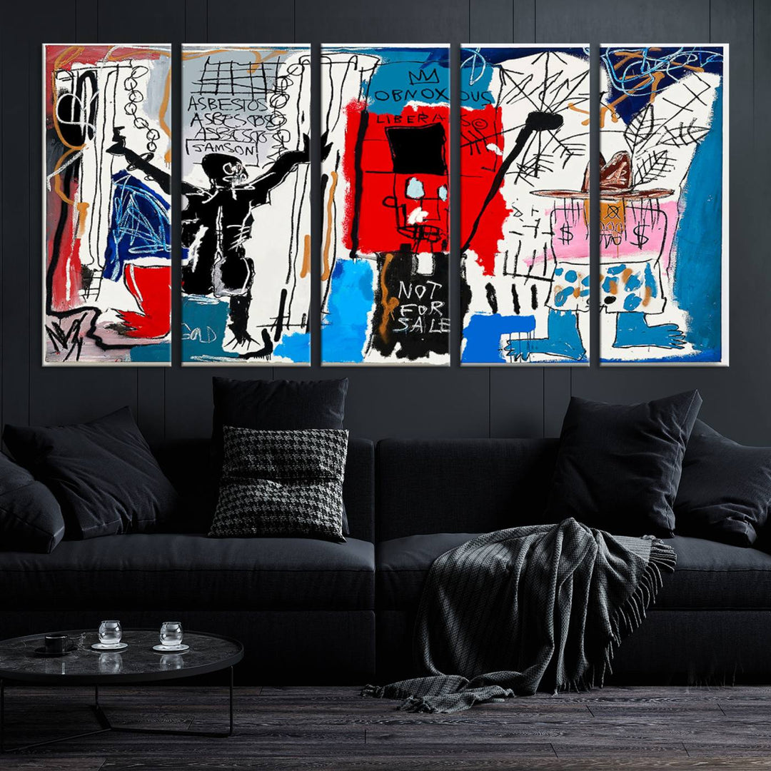 Jean-Michel Basquiat Wall ArtCanvas Print