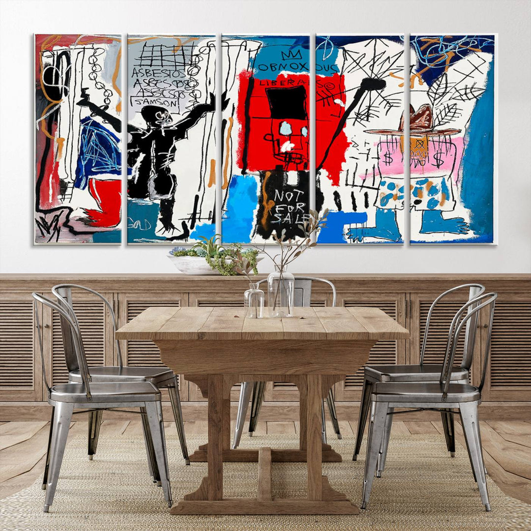 Jean-Michel Basquiat Wall ArtCanvas Print