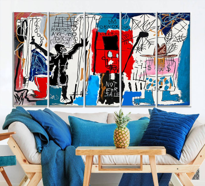 Jean-Michel Basquiat Wall ArtCanvas Print