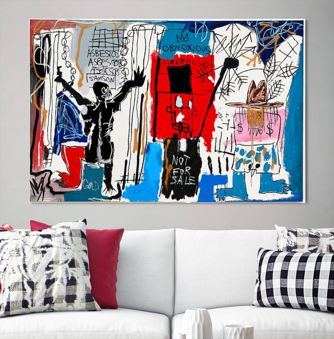 Jean-Michel Basquiat Wall ArtCanvas Print