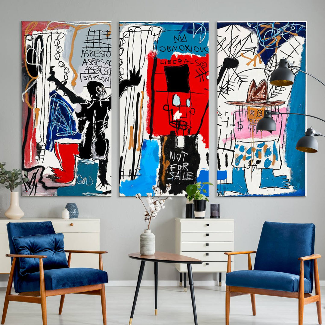 Jean-Michel Basquiat Wall ArtCanvas Print