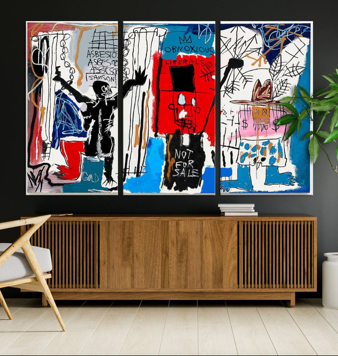 Jean-Michel Basquiat Wall ArtCanvas Print