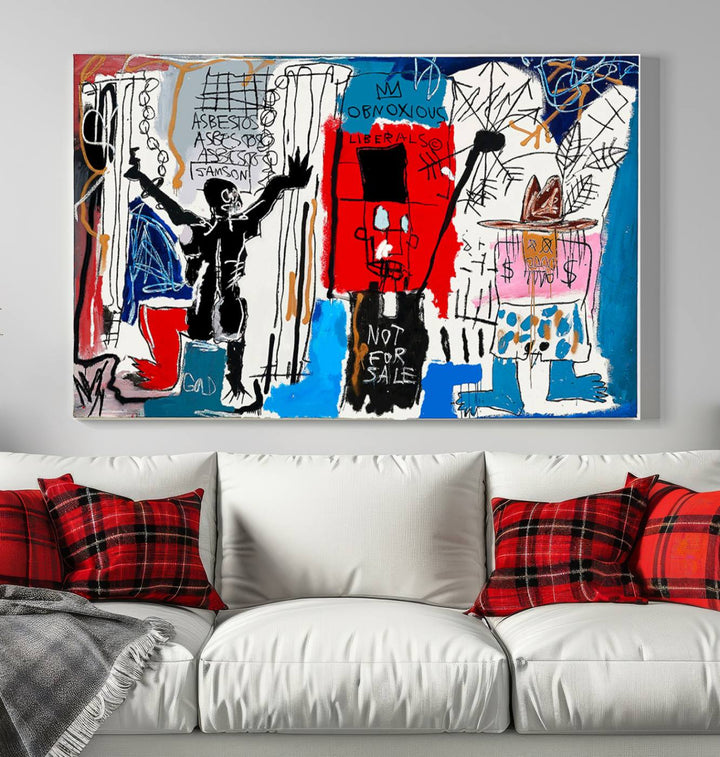 Jean-Michel Basquiat Wall ArtCanvas Print