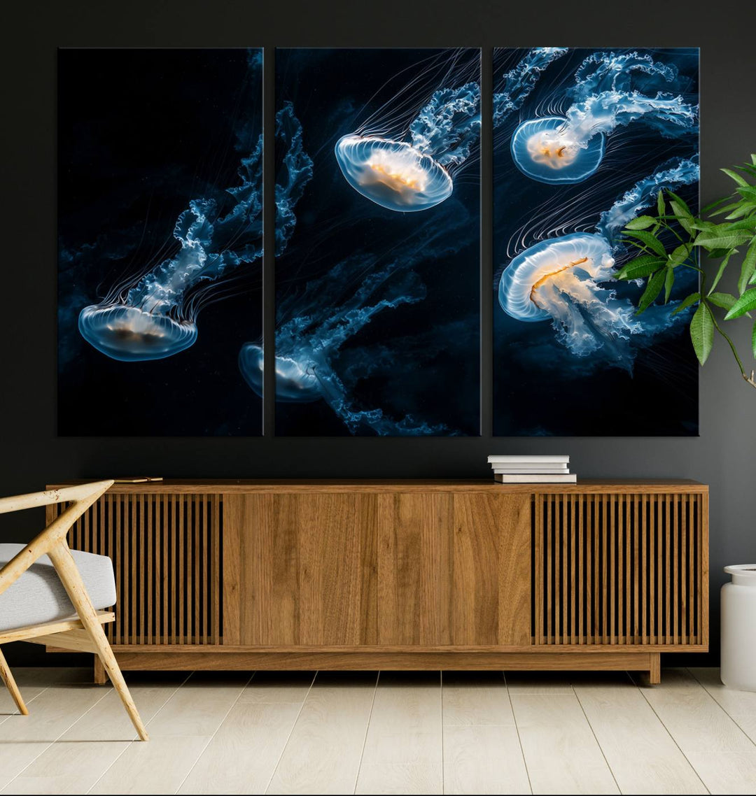 Jellyfish Wall Art Canvas Print