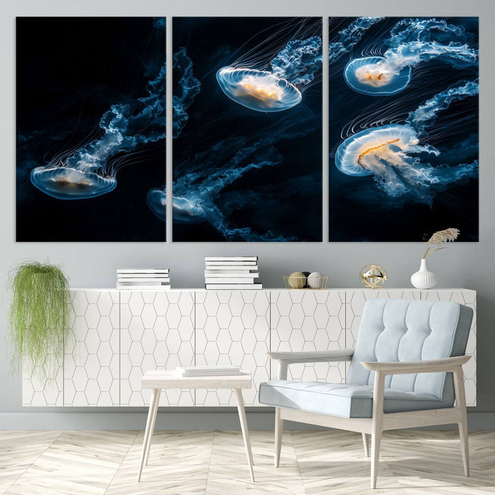 Jellyfish Wall Art Canvas Print