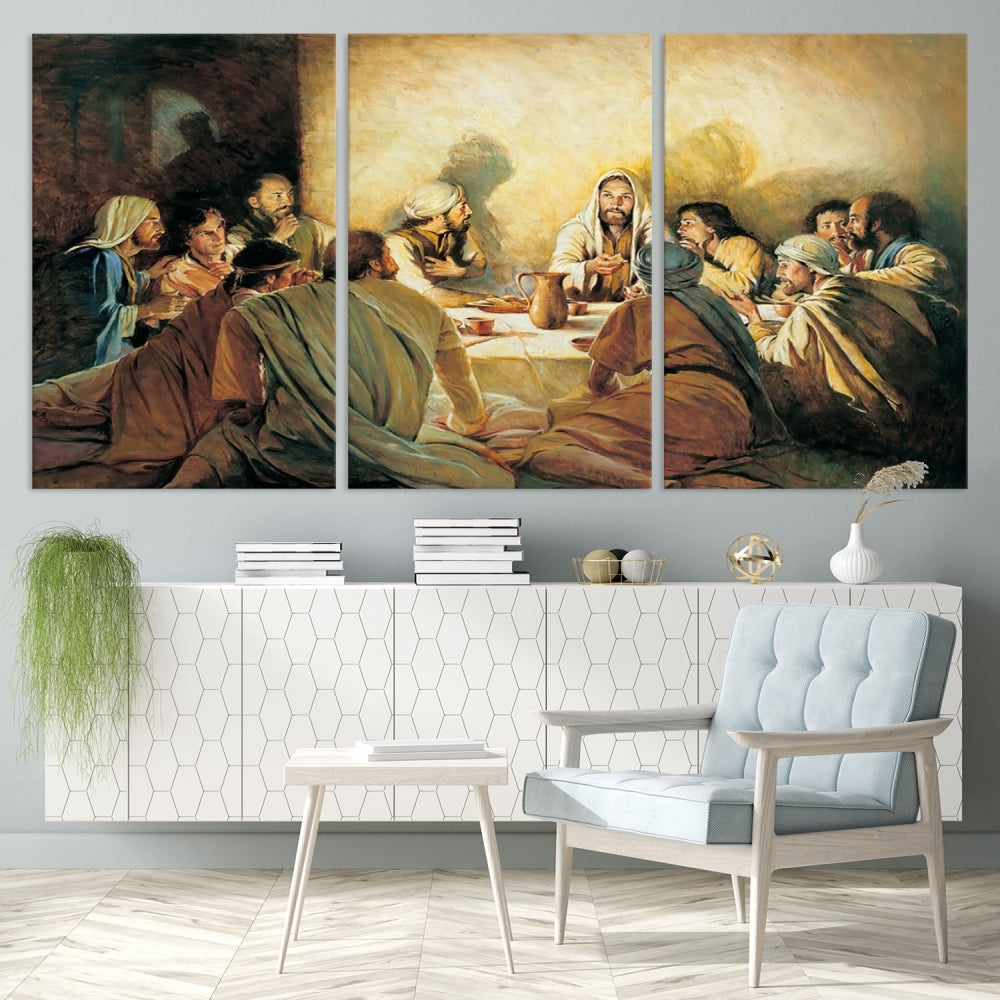 The Last Supper Christ Jesus Wall Art Canvas Print Christian Fine Art Religious Wall Hangings