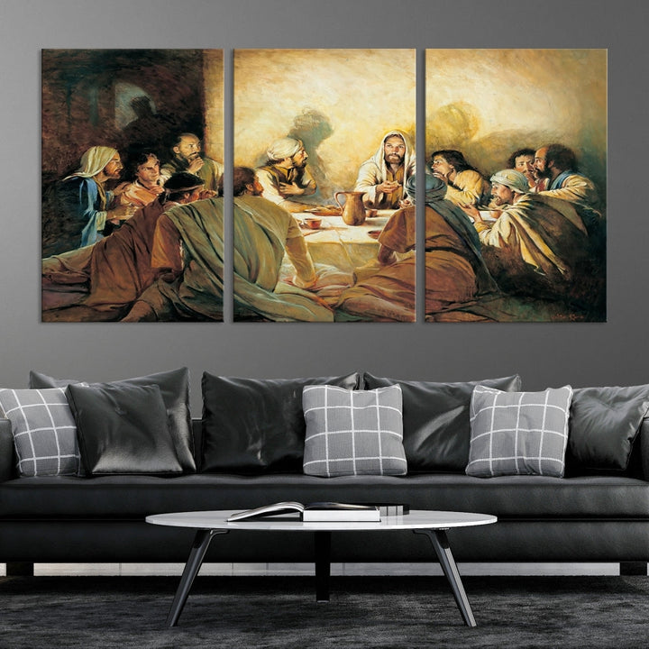 The Last Supper Christ Jesus Wall Art Canvas Print Christian Fine Art Religious Wall Hangings