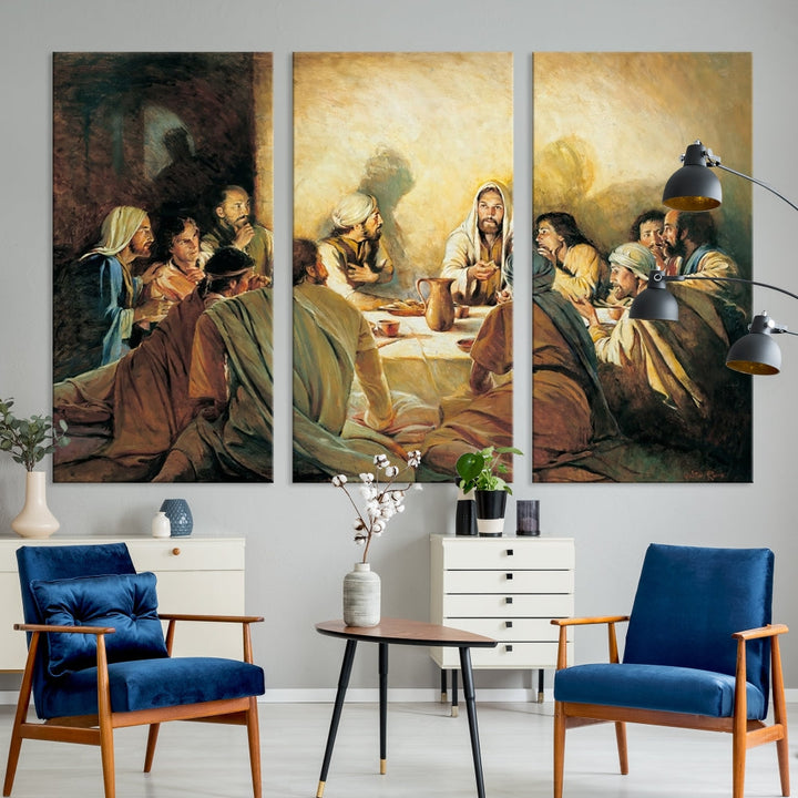 The Last Supper Christ Jesus Wall Art Canvas Print Christian Fine Art Religious Wall Hangings