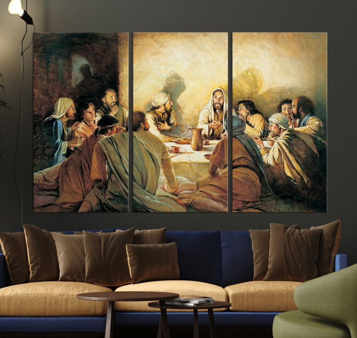 The Last Supper Christ Jesus Wall Art Canvas Print Christian Fine Art Religious Wall Hangings