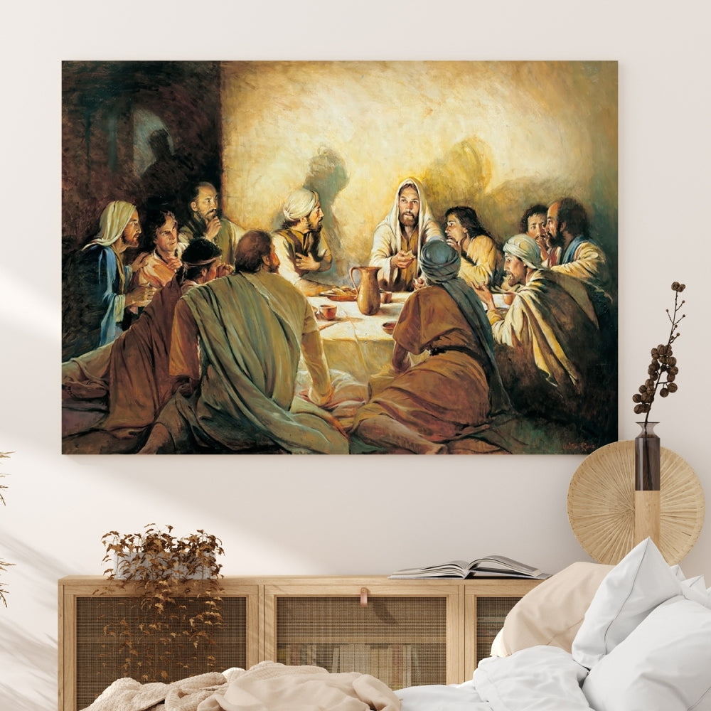 The Last Supper Christ Jesus Wall Art Canvas Print Christian Fine Art Religious Wall Hangings