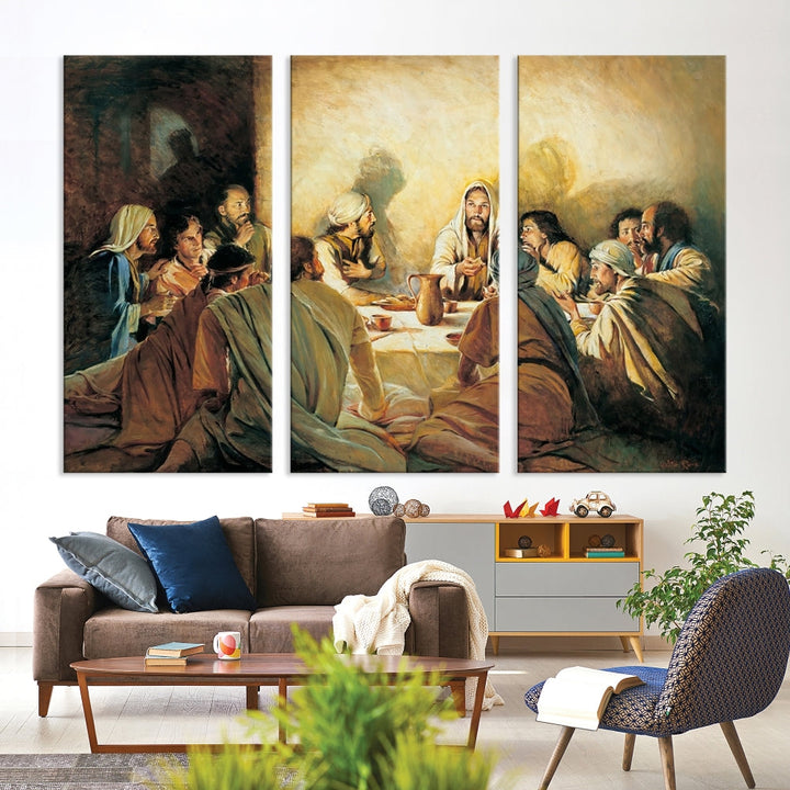 The Last Supper Christ Jesus Wall Art Canvas Print Christian Fine Art Religious Wall Hangings